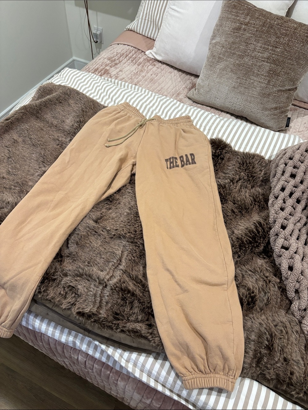 The Bar Kids Camel/Tan Jogger Sweatpants